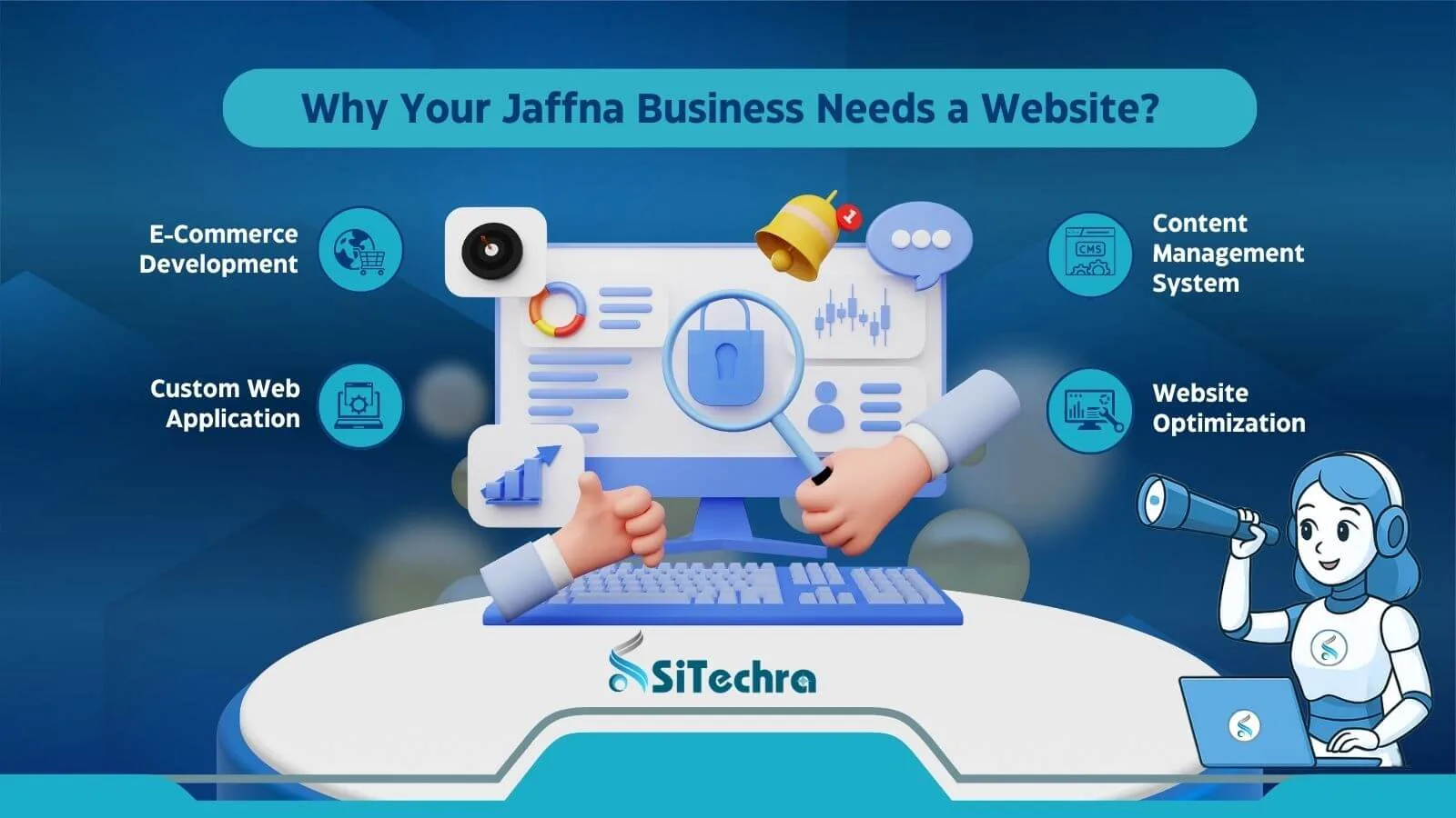 Jaffna shop owner serving customers found through a business website