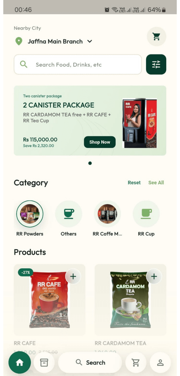 Mobile app dashboard and analytics screen