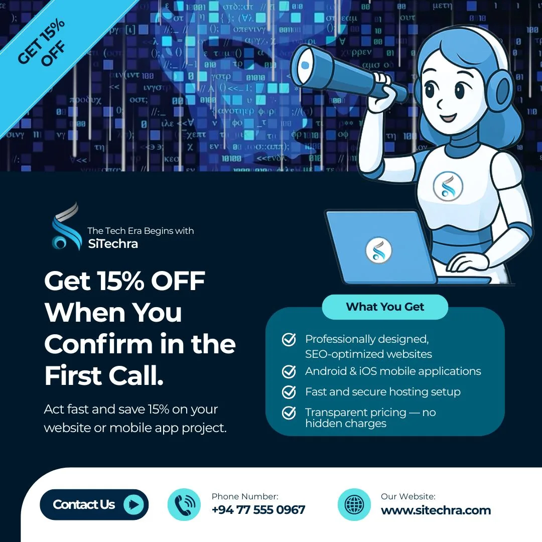 SiTechra website and mobile app promotion